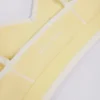 Sujetador deportivo Soft Active con cuello corazón y contraste en amarillo suave