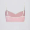 Sujetador deportivo Soft Active con cuello corazón y contraste en rosa empolvado