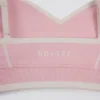 Sujetador deportivo Soft Active con cuello corazón y contraste en rosa empolvado