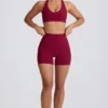 Sujetador deportivo Soft Active con cuello en V en color burdeos