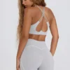 Sujetador deportivo Soft Active con cuello en V en gris