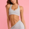 Sujetador deportivo Soft Active con cuello en V en gris