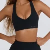 Sujetador deportivo Soft Active con cuello en V en negro