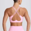 Sujetador deportivo Soft Active con cuello en V en rosa bebé