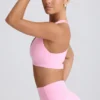 Sujetador deportivo Soft Active con cuello en V en rosa bebé