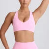 Sujetador deportivo Soft Active con cuello en V en rosa bebé