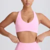 Sujetador deportivo Soft Active con cuello en V en rosa bebé
