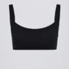 Sujetador deportivo Soft Active con detalles de costuras en negro