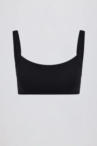 Sujetador deportivo Soft Active con detalles de costuras en negro