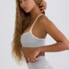 Sujetador deportivo Soft Active con escote corazón en gris