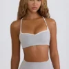 Sujetador deportivo Soft Active con escote corazón en gris