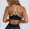 Sujetador deportivo Soft Active con escote corazón en negro