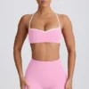 Sujetador deportivo Soft Active con escote corazón en rosa bebé