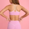 Sujetador deportivo Soft Active con escote corazón en rosa empolvado
