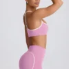 Sujetador deportivo Soft Active con escote corazón en rosa empolvado