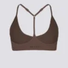Sujetador deportivo Soft Active con espalda nadadora en color cacao