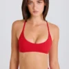 Sujetador deportivo Soft Active con espalda nadadora en rojo fresa