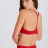 Sujetador deportivo Soft Active con espalda nadadora en rojo fresa