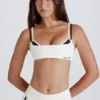 Sujetador deportivo Soft Active con espalda retorcida en marfil