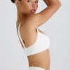 Sujetador deportivo Soft Active con ribete en contraste en blanco