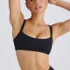 Sujetador deportivo Soft Active con ribetes en contraste en negro