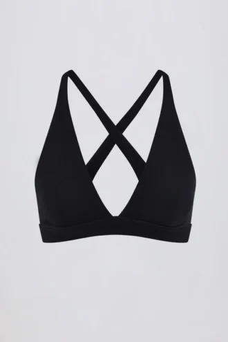 Sujetador deportivo Soft Active con tirantes cruzados en la espalda en negro