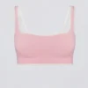 Sujetador deportivo Soft Active Contrast en rosa empolvado