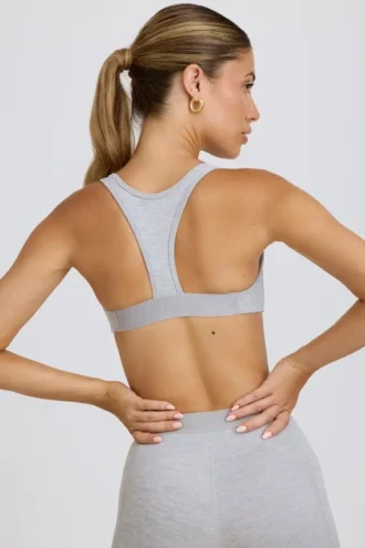 Sujetador deportivo Soft Active en gris jaspeado