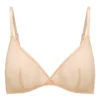 Sujetador triangular de malla suave de una sola capa de Intimates en color beige