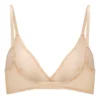 Sujetador triangular de malla suave de una sola capa de Intimates en color beige