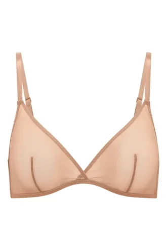 Sujetador triangular de malla suave de una sola capa de Intimates en melocotón cálido