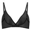 Sujetador triangular de malla suave de una sola capa de Intimates en negro