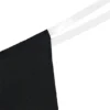 Tanga de punto sin costuras con tirantes transparentes en negro