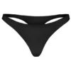 Tanga de punto sin costuras en negro