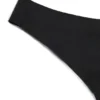 Tanga de punto sin costuras en negro