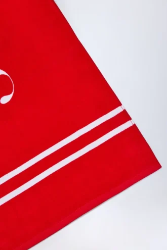 Toalla de playa con logotipo Toalla en rojo intenso