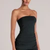 Top bandeau largo Leni en negro