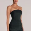 Top bandeau largo Leni en negro