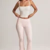 Top camisola de modal con cuello cuadrado de Lai en blanco