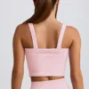 Top camisola largo sin costuras Super Sculpt en rosa empolvado
