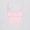 Top camisola largo sin costuras Super Sculpt en rosa empolvado