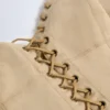 Top con cordones Bela en color tostado
