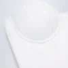 Top corsé con cordones Araminta en blanco