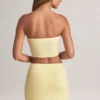 Falda de corte A de talle medio Zuri Modal en color Lemon Sherbet