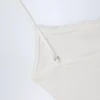 Top corto tipo camisola con fruncidos Livia Pointelle en blanco