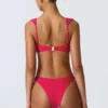 Braguitas de bikini atrevidas con adornos Volute en rosa frambuesa