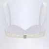 Top de bikini balconette con aros y bordado inglés Ravello en blanco