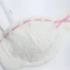 Top de bikini balconette con aros y bordado inglés Ravello en blanco