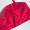 Top de bikini bandeau Pasyon en rosa frambuesa