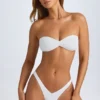 Top de bikini bandeau Rio en blanco